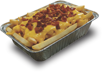 Papas cheddar y panceta